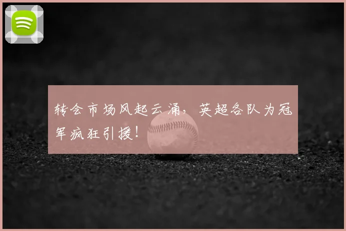 转会市场风起云涌，英超各队为冠军疯狂引援！